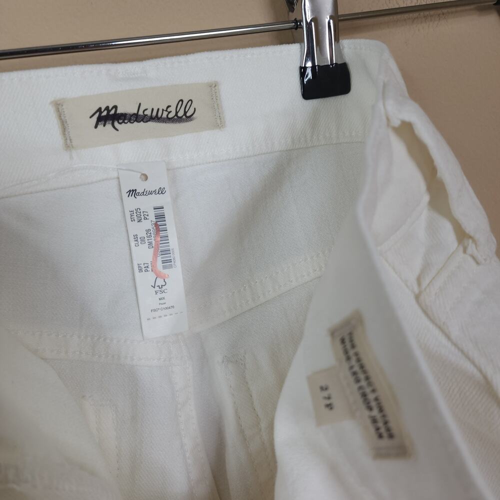 Madewell Perfect Vintage Wide-Leg Jean in Tile White: Patch Pocket Size 28P - Picture 10 of 12